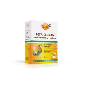 Natural Wealth Beta Glukan + vitamin c + cink 20 kesica