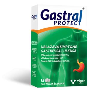 GASTRAL PROTECT 15 TABLETA ZA ŽVAKANJE
