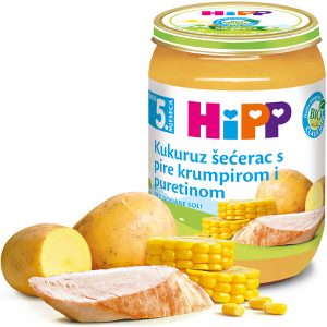 Hipp Kašica ćuretina kukuruz krompir 190g