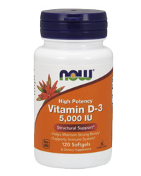NOW VITAMIN D3 5000IJ