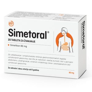 Simetoral 20 tableta za žvakanje