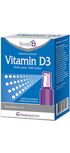 SWISS vitamini D3 sprej 1000 ij
