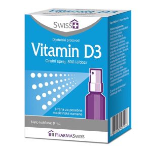 SWISS vitamini D3 sprej 500 ij