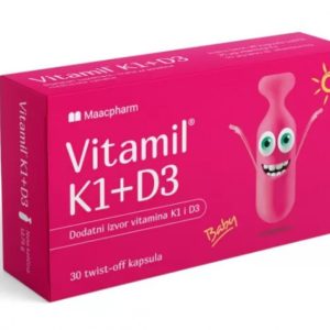 VITAMIL K1+D3 30 KAPSULA