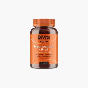 BiVits Activa Magnezijum citrat sa vitaminom B6 60 tableta