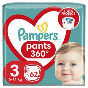 PELENE PAMPERS GAĆE 3 (62kom)