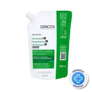 Vichy Dercos Šampon protiv peruti za masnu kosu refill 500ml