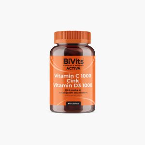 BiVits Activa Vitamin C 1000 + cink + vitamin D3 60 tableta