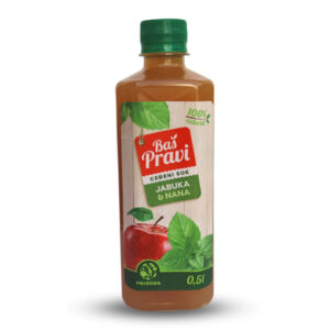 Baš pravi sok- jabuka i nana 500 ml