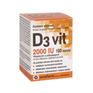 VITAMIN D3 2000IU 100tbl.anafarm