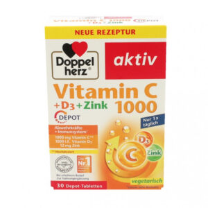 DOPPELHERZ AKTIV VIT.C 1000+VIT D + cink 30 TAB.
