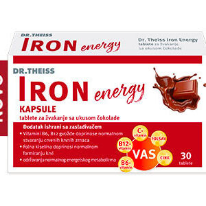 DR.THEISS IRON ENERGY ČOKO TABLETE A30