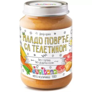 JUVITANA kašica mlado povrće teletina 190g