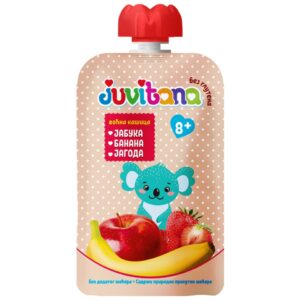 Juvitana voćna kašica jabuka banana i jagoda 100g pouch