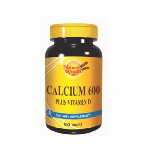 Natural Wealth Kalcijum 600mg + vitamin D 60 tableta