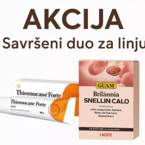 Thiomucase forte krema + Guam britannia snelin calo