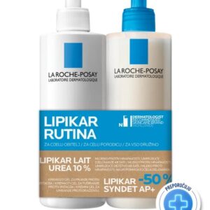 LRP lipikar urea 10% 400 ml + syndet ap+ 400 ml-50%