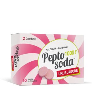 PEPTO SODA 1000 MG, TABLETE ZA ŽVAKANJE 10 KOM