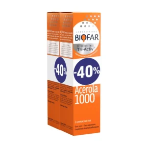 Biofar Tri-Activ Vitamin C 1000mg Acerola, 15 šumećih tableta, DUO Pack