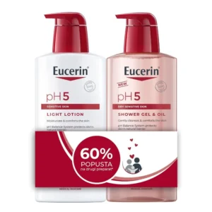 Eucerin pH5 lagani losion + gel i ulje 60% 400ml + 400ml