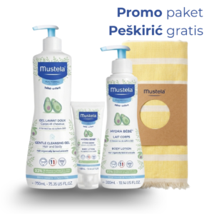 Mustela Promo set za negu i hidrataciju, peškirić gratis